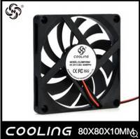 Shenzhen Cooling Manufactory Selling 80 X 80 X10 Mm 12V DC LED Fan Fan with UL 8010