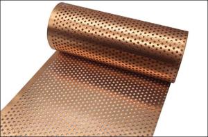 Wholesale acoustic sheet: Copper Perforated Filter Panel