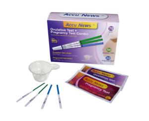 Wholesale hcg rapid test: 510k ACCU NEWSOvulation Test + Pregnancy Test Combo