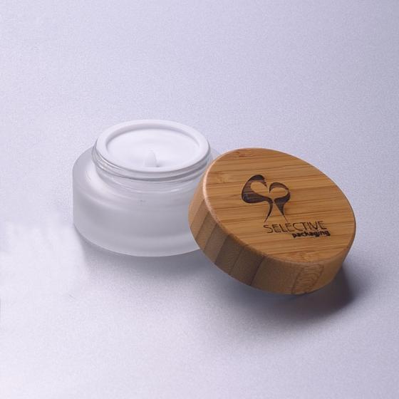 Download Sell 30g Frosted Glass Jar With Bamboo Lid Cosmetic Jar Id 24202373 From Selective Packaging Ltd Ec21