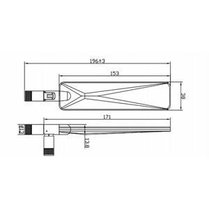 Wholesale wifi pcb: 196MM Paddle 5G External Antenna