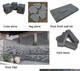 Sell black and grey basalt stone