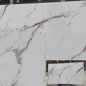 Wholesale interior wall tile: China White Carrara Nano Glass Panels