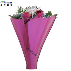 Wholesale flower packaging: Custom Design Decorative Fresh Flower Sleeve /  Bouquet Packaging Carry Plastic Sleeve for Plant