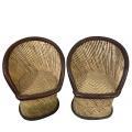 Wholesale a: Brown Mudha Bamboo Chairs Set of 2 (Xl Size)