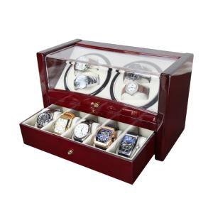 Wholesale Watch Boxes, Cases: Custom Watch Shaker 4+5 Luxury Wooden Watch Winder for Home Use or Collection Black Color