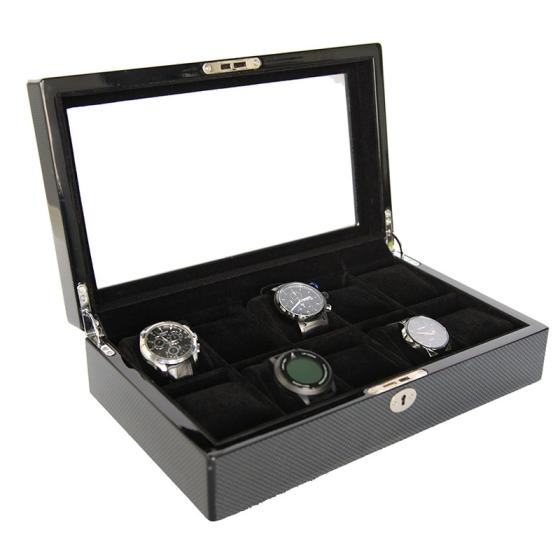 Collection Classical Black Watch Case Storage Display Box  Watch Storage Display Box   