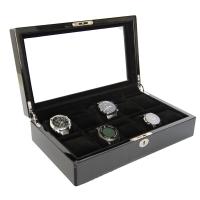 Collection Classical Black Watch Case Storage Display Box Watch Storage Display Box