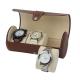 Professional Custom High Quality Travel PU Leather Watch Boxes   Travel Watch Boxes