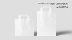 Wholesale white: White Paper Bag, Kraft Paper Bag, Shopping, Super Market, Fashion Retailer, Promotional, Food Grade