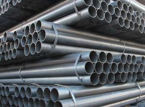 Wholesale q235 welded steel pipe: Black Carbon Welded Steel Pipe  ERW Steel Pipe  Welded Furniture Pipe