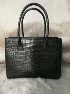 Wholesale leather handbags: Genuine Alligator Crocodile Leather Handbag, Bag, Purse, Shoulder Bag, Tote Bag, Retail, Wholesale