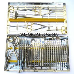 Wholesale stainless: Dental Micro Oral Surgery Kit 40 Pieces Universal Surgical Surgery Instruments