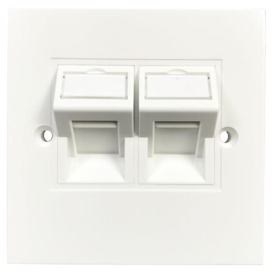 British Style 2 Port 6c Module 38.5*25mm Faceplate