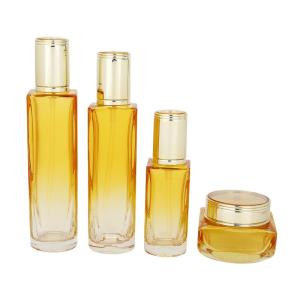 Wholesale foundations: Glass Cosmetic Bottle and Jar Packaging Glass Cream Jar Serum Bottle Foundation Bottle