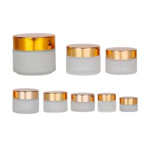 Wholesale custom perfume bottles: Empty Glass Cosmetic Cream Jar Face Cream Jar Bottle Container Factory Manufacturer