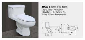 Wholesale one-piece toilet: HCX-5