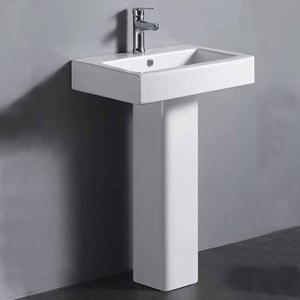 Wholesale lavatory sink: Lavatory Bathroom Sink Ceramics Pedestal Wash Basin
