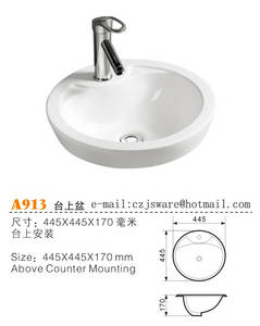 Wholesale ceramic wash basin sinks: Above Counter Wash Basin,Counter Top Wash Basin Supplier and Manufacturers