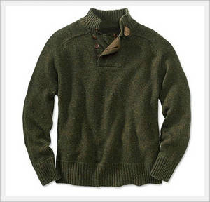 Wholesale men: Mock-neck, Long Sleeve, with Buttons Sweater for Men