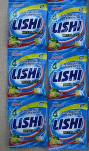 Wholesale laundry powder: 15Gr Lishi Small Sachet Laundry Soap Powder, Powder Soap