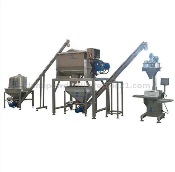 Powder Mixing and Packing Machine Line