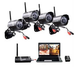Wholesale wireless cctv camera: 4channel Digital Wireless Outdoor Camera Night Vision