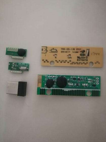 Wireless Mouse Transmitter Module and Wireless Keyboard PCBA Share Same Receiver Combo Set