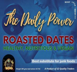 Wholesale top labeler: Roasted Dates - the Daily Power A Must for Every Family BEST SUBSTITUTE for JUNK FOODS