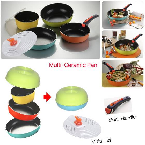 Sell Multi-Hand Ceramic coating cookware Set