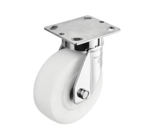 Wholesale swivel casters wheels: Heavy Duty Stainless Steel Caster with White Nylon Wheel