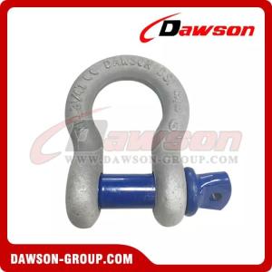 Wholesale galvanized steel: Dawson Brand Hot Dip Galvanized US Type DG209 Bow Shackle with Screw PIN, S6 High Strength Screw PIN