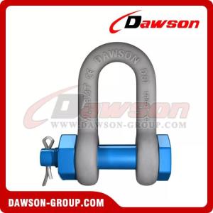 Wholesale safety: Dawson Brand Hot Dip Galvanized US Type DG2150 Chain Shackle with Safety PIN, S6 Bolt Type Dee Shack