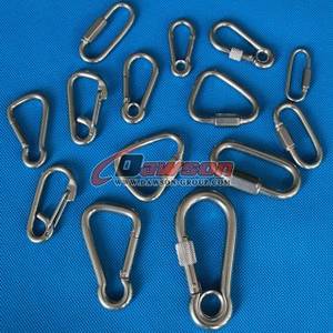 Wholesale Hooks: Stainless Steel Snap Spring Hooks, Carabine Hooks, Carabiners and Quick Links