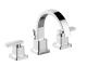 Modern Double Handle Wall Mounted Wash Basin Tap Faucet Water Taps Basin Faucets