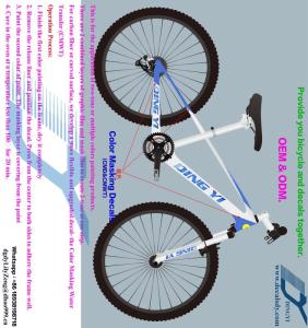 Wholesale bike frame: Custom Name Bike Frame Decal Cycling Frame ID Stickers