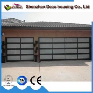 Customized Automatic Sectional Folding Glass 8x7 Garage Door Panels Sale