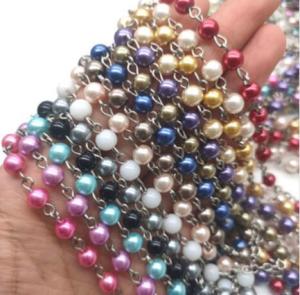 Wholesale reflective glass beads: Crystal Glass Bead Chain