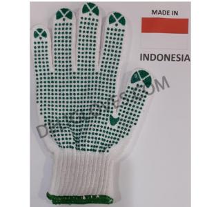 Wholesale glove making machine: Safety Gloves Dotted Cotton Knitted Gloves