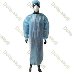 Wholesale pp film: PP Coated PE Film Disposable Isolation Gown AAMI Level 2 AAMI Level 3