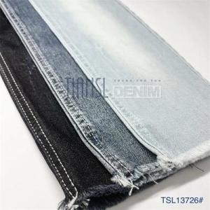 Wholesale fancy yarn: 9.6 Oz Indigo Blue Black Denim Jeans Fabric Material Primary Fiber Super Soft Yarn