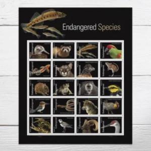 Wholesale emulator: 2023 Endangered Species Forever First Class Postage Stamps