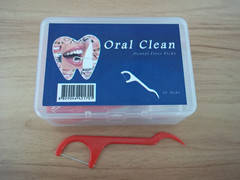 Wholesale mint box: Dental Floss Products Dental Floss Picks 50 PCS in One Plastic Box