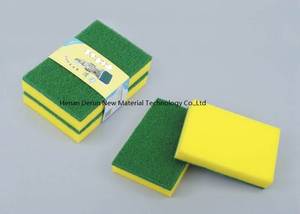 Wholesale microfiber sponge pad: No Scratch Scrub Sponge Composite with Scouring Pads