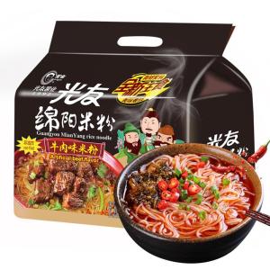 Wholesale Instant Noodles: OEM Wholesale 135g Beef Flavor Instant Rice Noodles Non Fried Rice Vermicelli Boxes Factory Supply