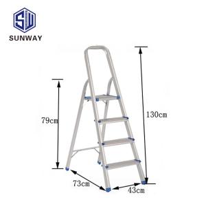 Wholesale household aluminum: 4steps Household Aluminum Ladder