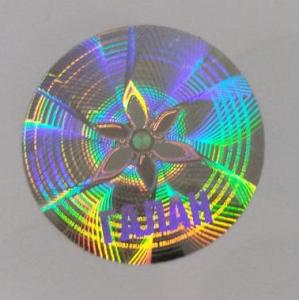 Wholesale custom sticker: Laser Number Custom Design 3D Hologram Sticker