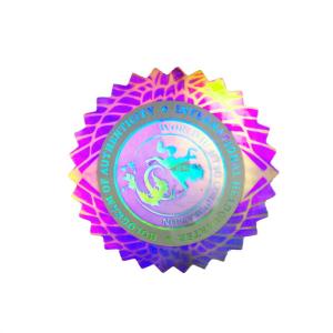 Wholesale sticker: 3D Dynamic Effect Micro Text Serial Numbers Hologram Sticker