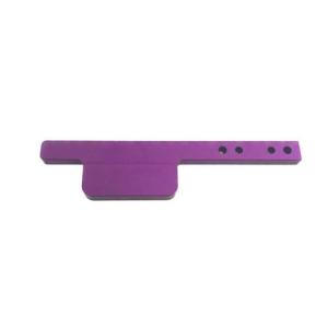 Wholesale machinery: CNC Service Milling Machining with Purple Anodizing Mounting Plate for Packaging Machinery Aluminum