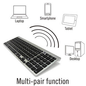 Wholesale tablet android: 2 Zone Bluetooth Mac Compatible Keyboard